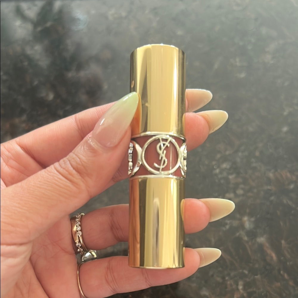 Yves Saint Laurent Gold Metallic Lipstick Iconic Design